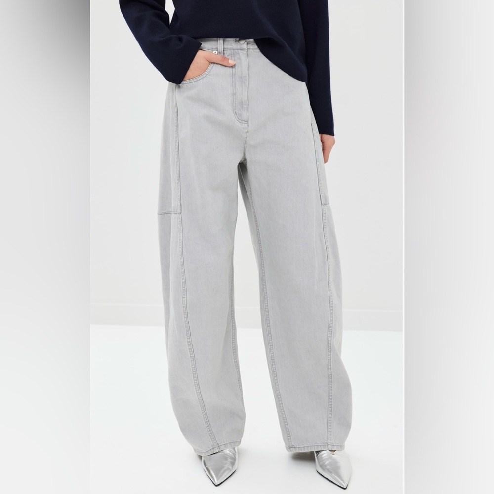 Tibi Grey Denim Sid Jeans 32